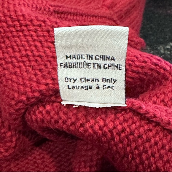 NWT Sandrine Rose Wool Cashmere Boys Don’t Cry Embroidered Sweater Wine Red‎ Sm - Picture 10 of 12